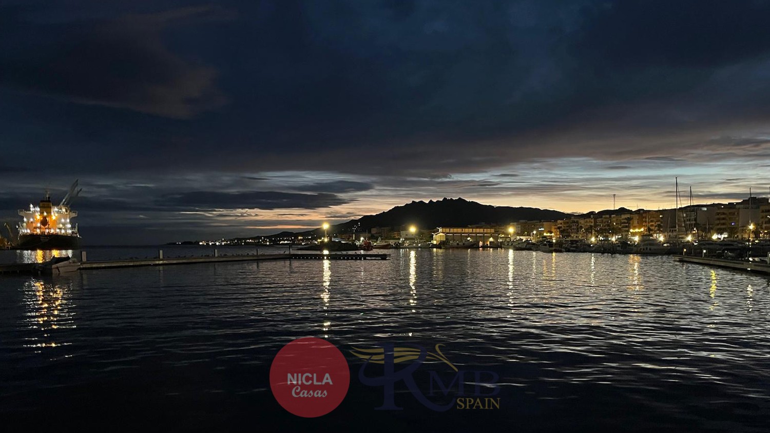  _ NICLA-RMB: Garrucha Port at Night with Mojacar
